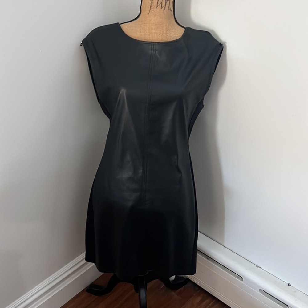 BCBG leather dress